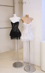 Đầm Cup Ren Tua Rua