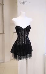 Đầm Cup Ren Tua Rua