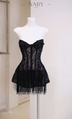 Đầm Cup Ren Tua Rua