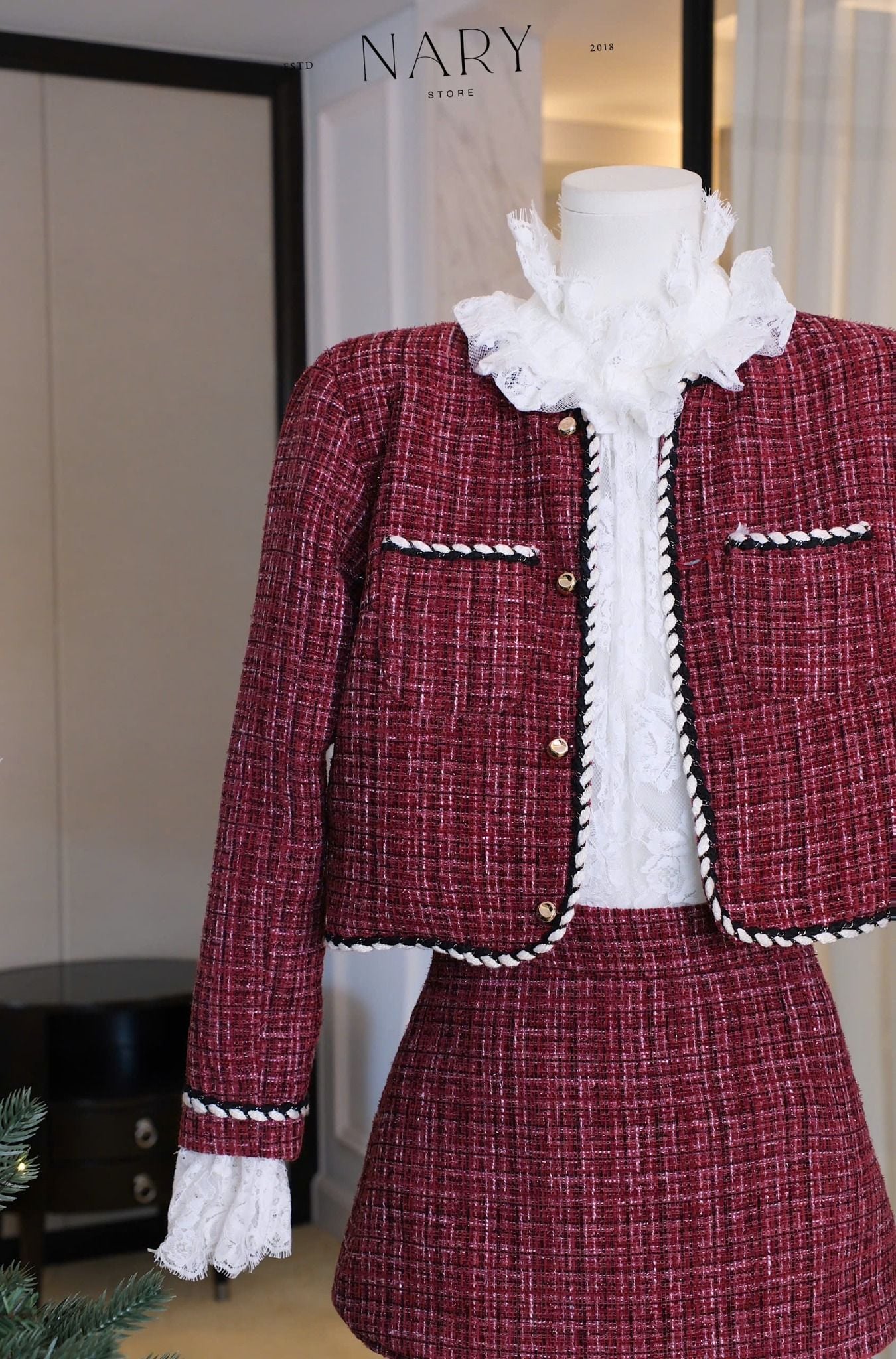 Set Dạ 3 Món Viền