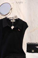 Đầm Hở Lưng Dập Ly Viền Đá