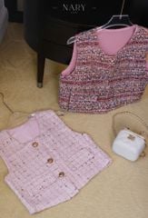 Áo Dạ Gile Nút Vàng