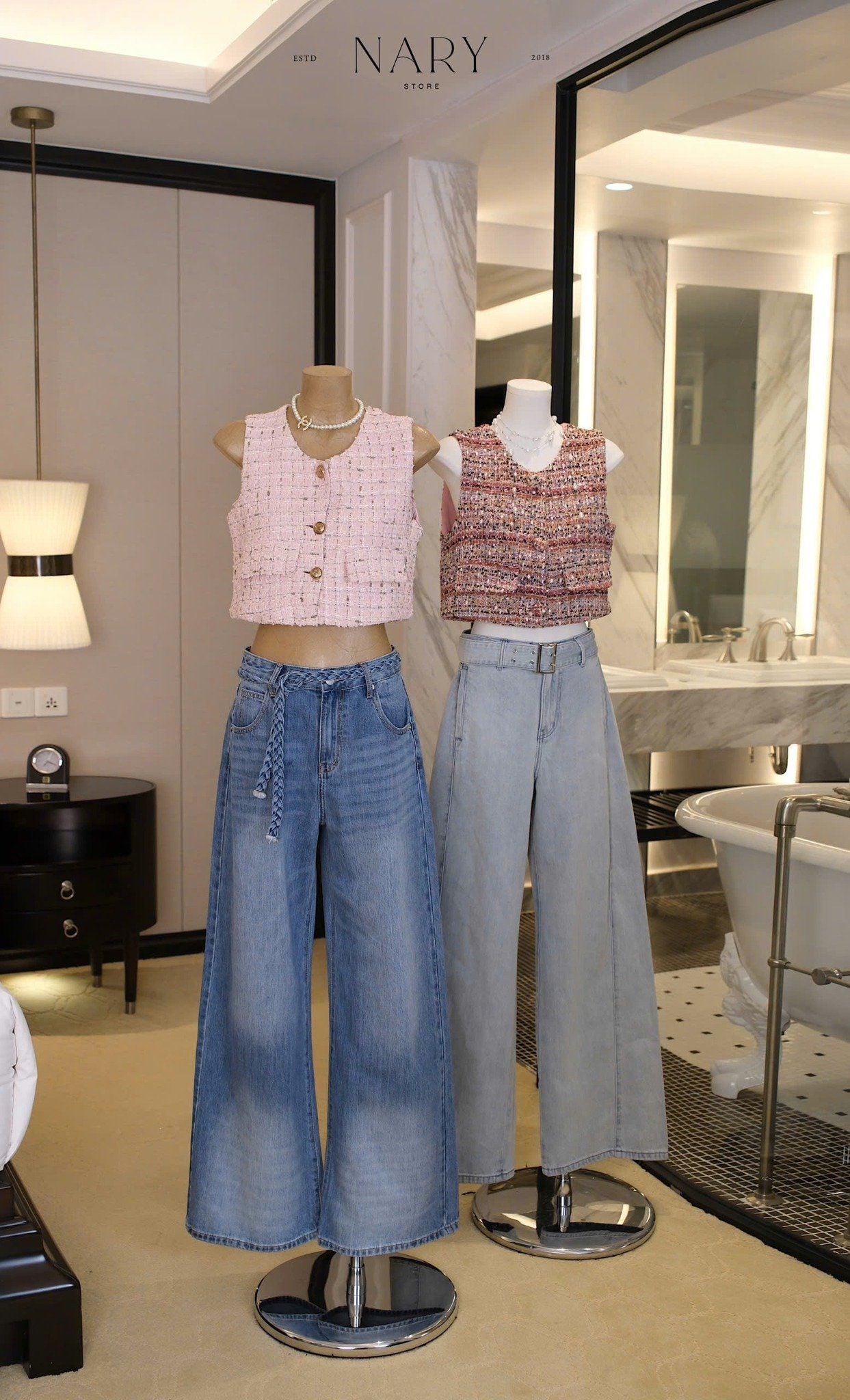 Áo Dạ Gile Nút Vàng