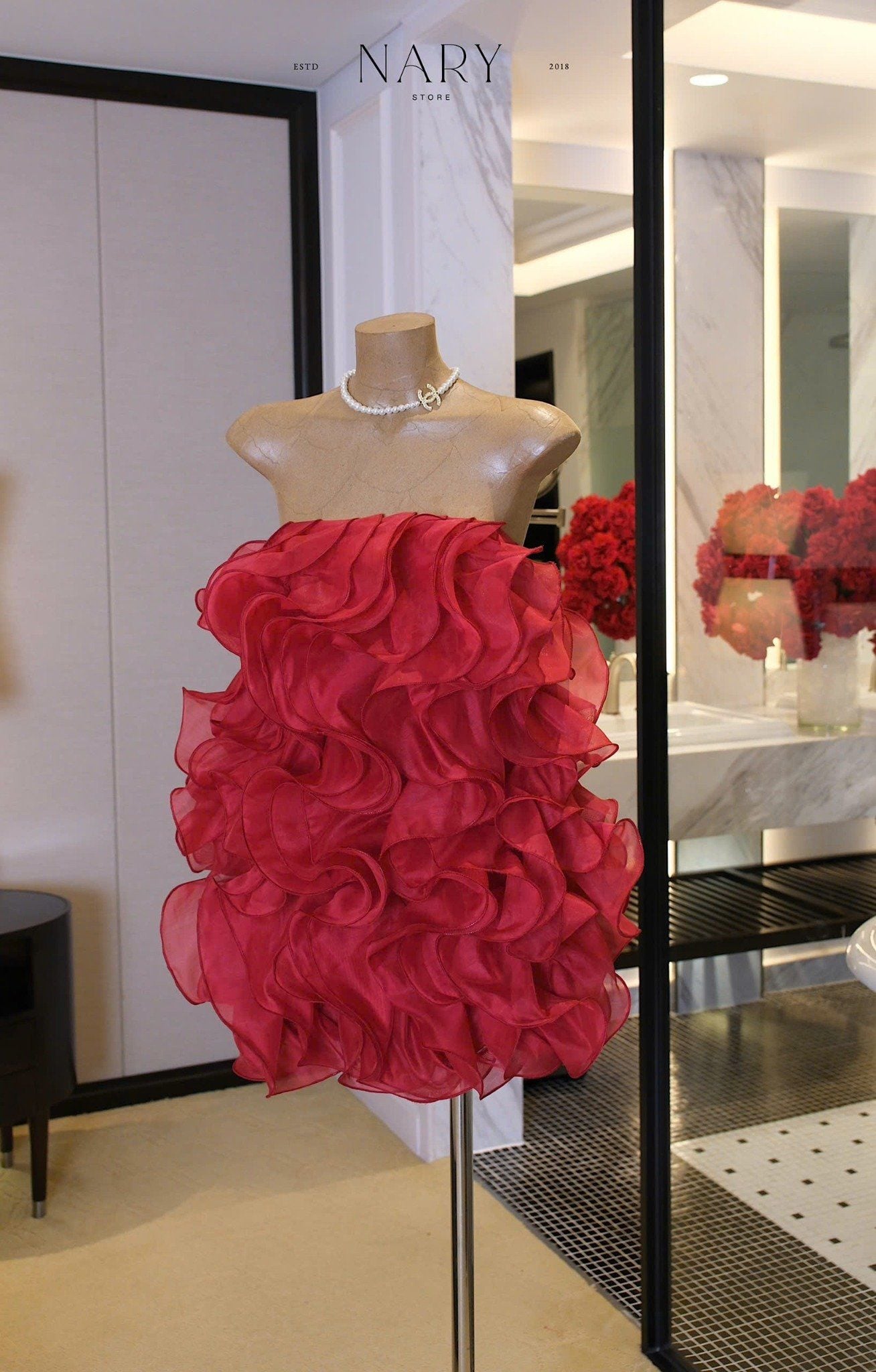 Đầm Cup Bèo Gợn Sóng