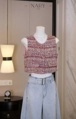 Áo Dạ Gile Nút Vàng