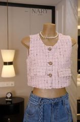 Áo Dạ Gile Nút Vàng