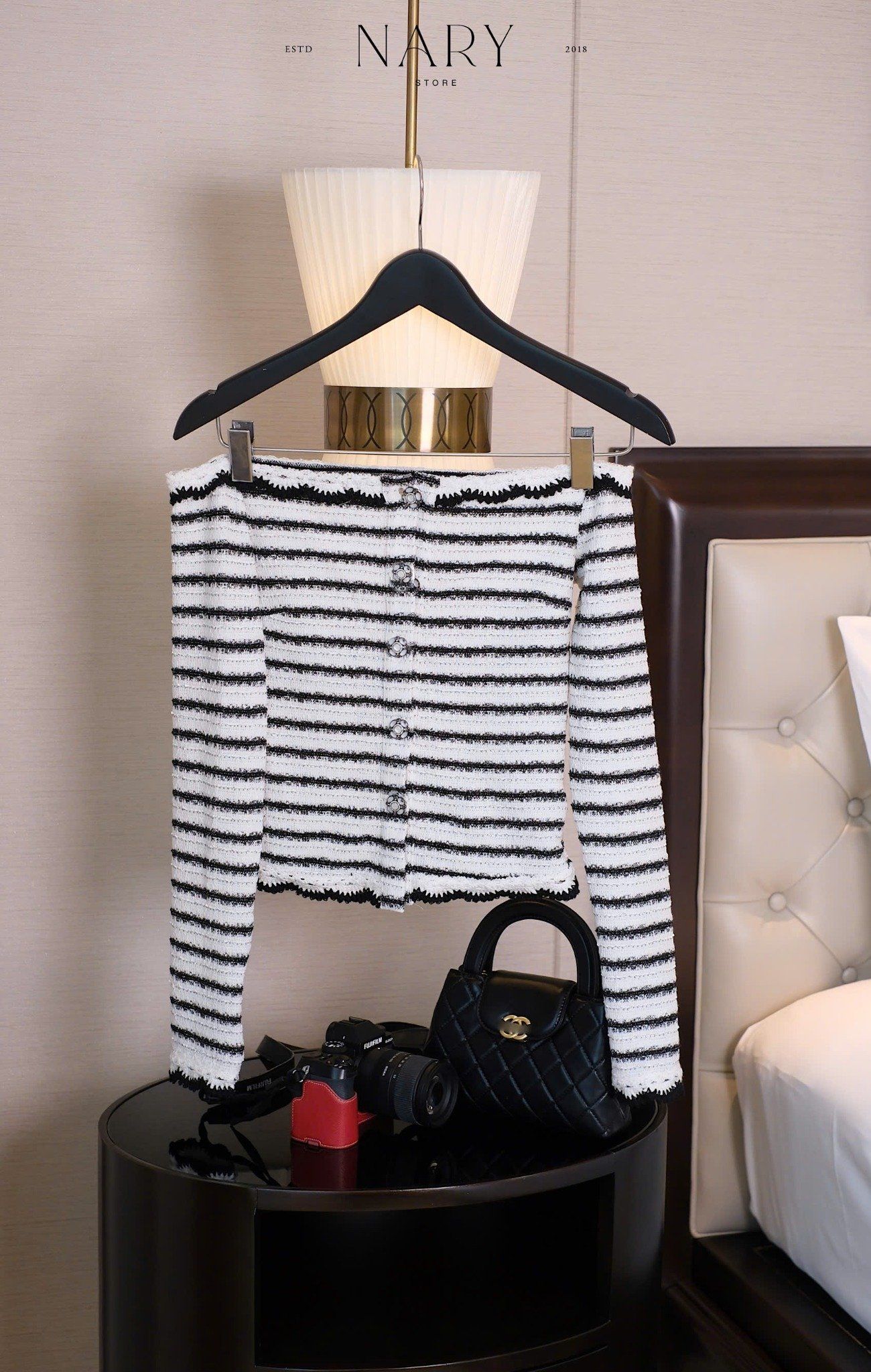 Áo Tweed TD Bẹt Vai