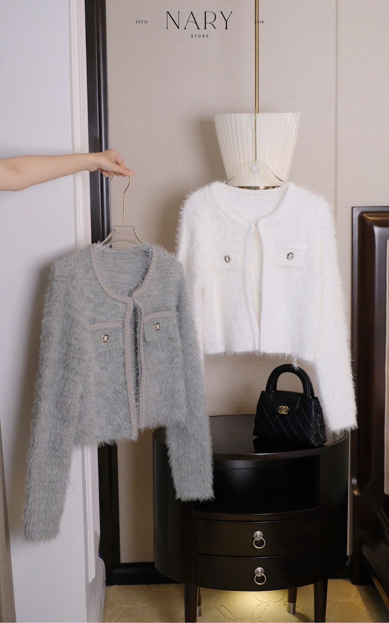 Áo Khoác Lông TD Viền Bính