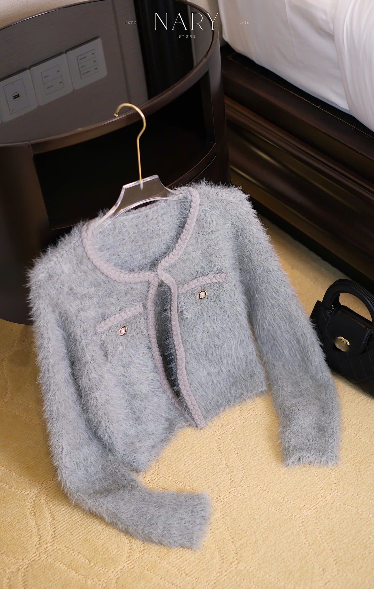 Áo Khoác Lông TD Viền Bính