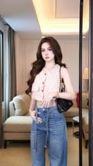 Áo Dạ Gile Nút Vàng