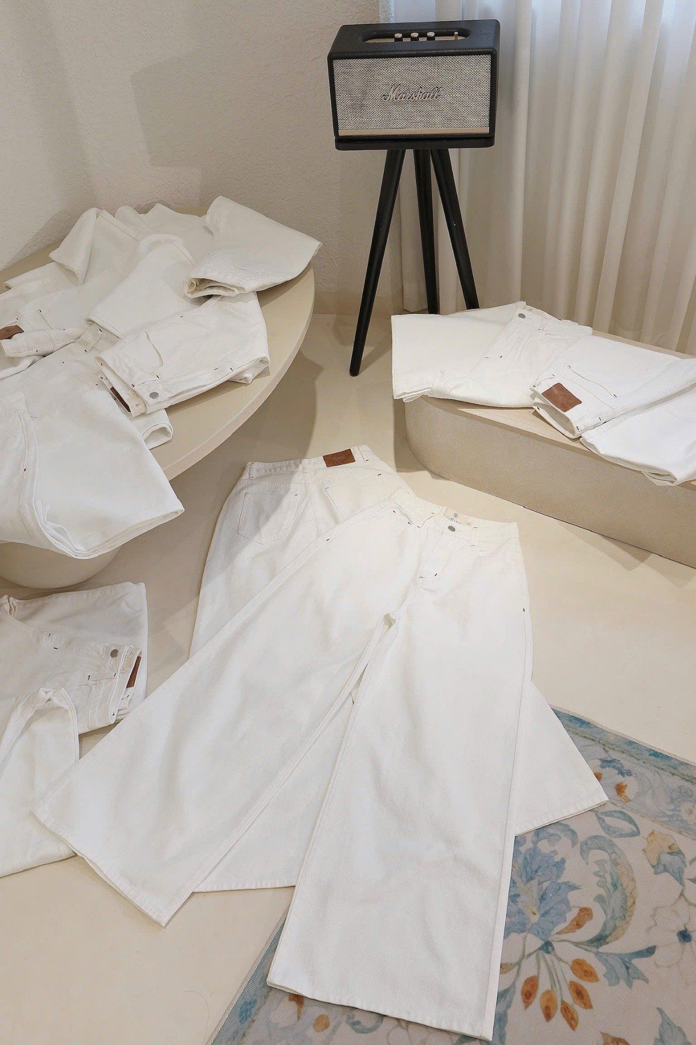 Quần Jean Trắng Wide Tube