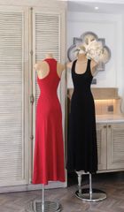 Đầm Dài Trơn Balo Đuôi Cá