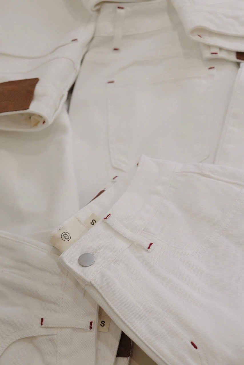 Quần Jean Trắng Wide Tube