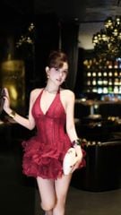 Đầm Yếm Ren Bèo Tầng