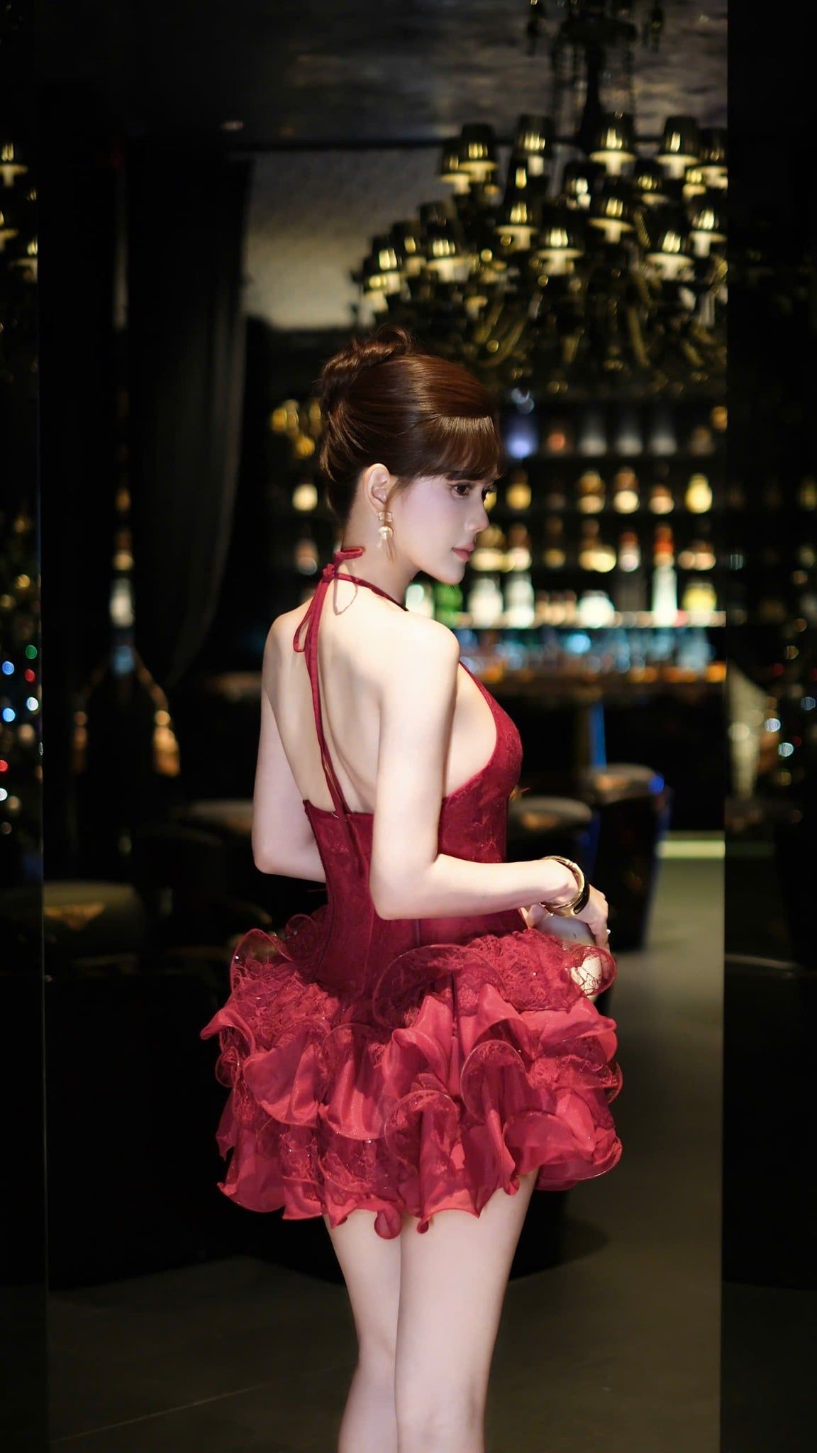 Đầm Yếm Ren Bèo Tầng