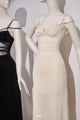 Đầm Thun Lưới Khoét Ngực