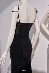 Đầm Thun Lưới Khoét Ngực