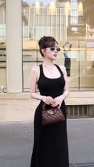 Đầm Dài Trơn Balo Đuôi Cá
