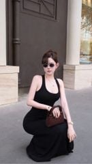 Đầm Dài Trơn Balo Đuôi Cá