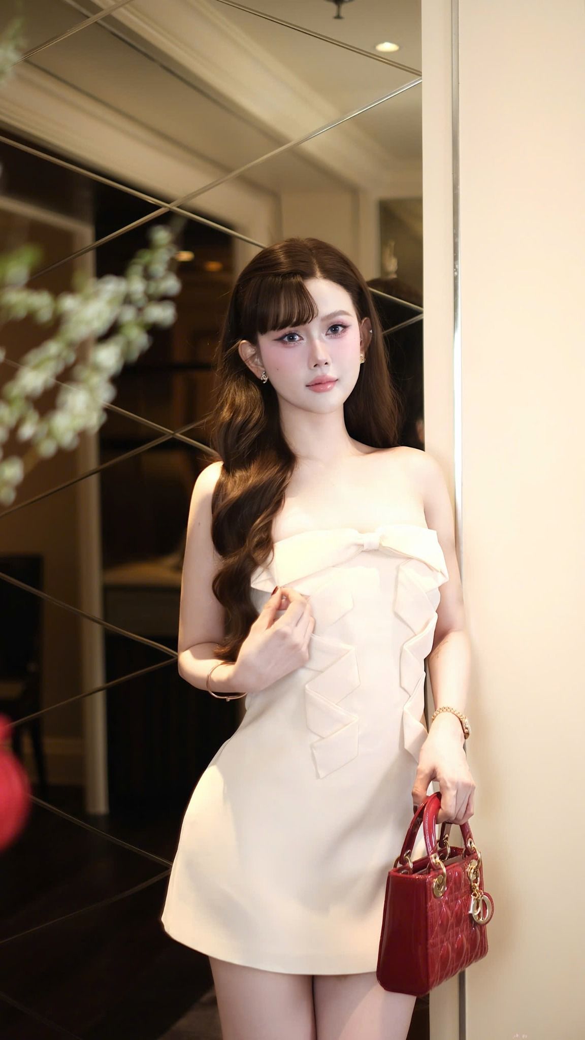 Đầm Cup Nơ Hở Lưng