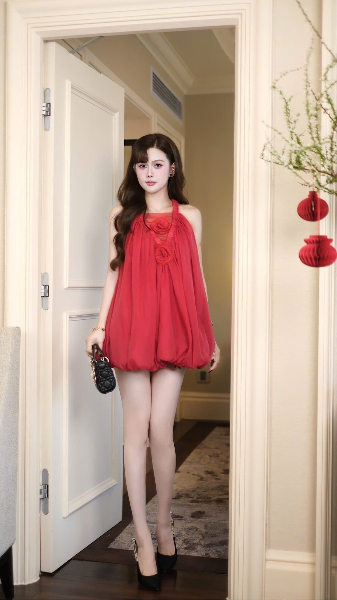 Đầm Yếm Voan Bí Đính Hoa