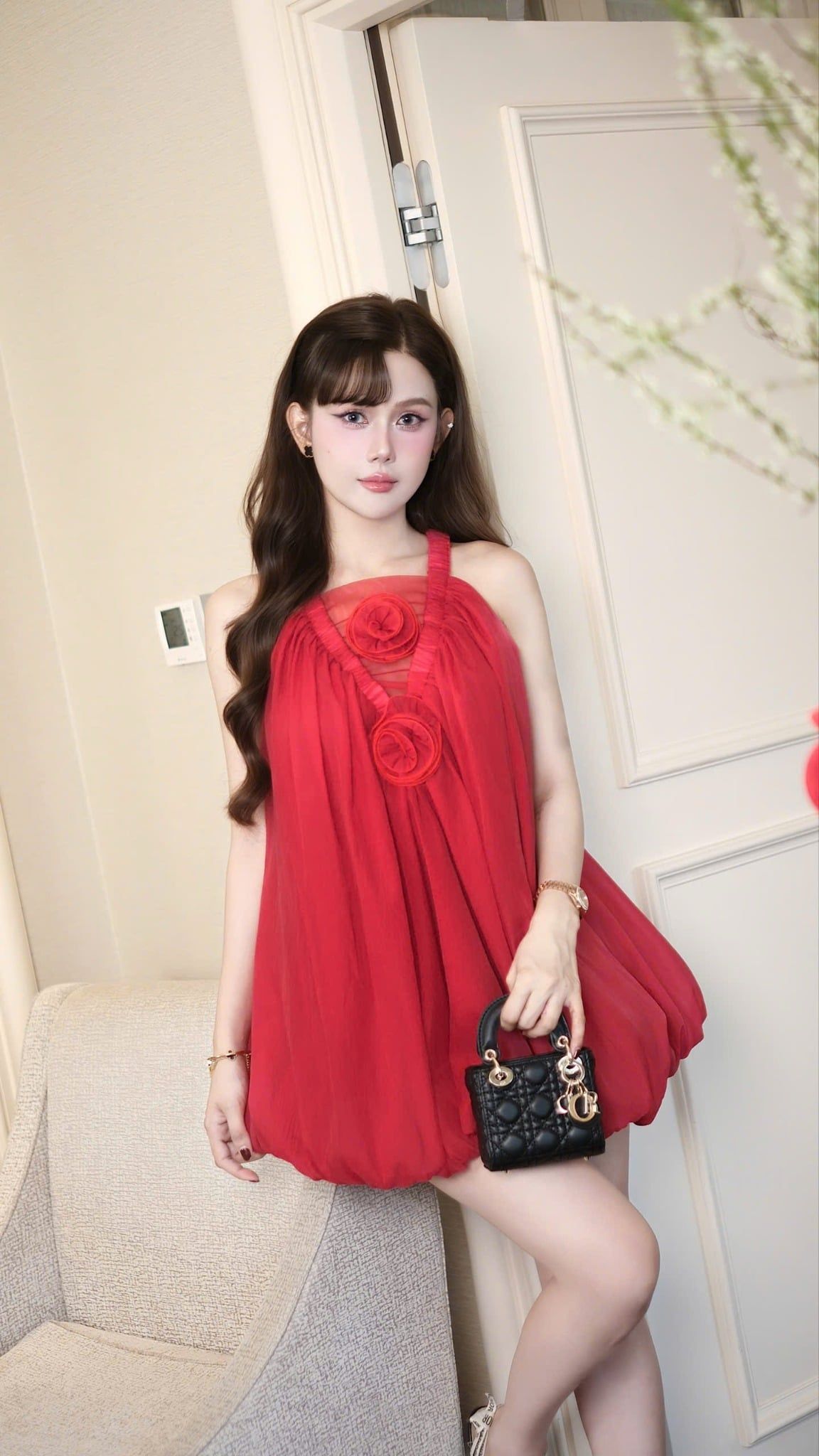 Đầm Yếm Voan Bí Đính Hoa