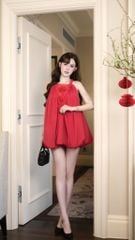 Đầm Yếm Voan Bí Đính Hoa