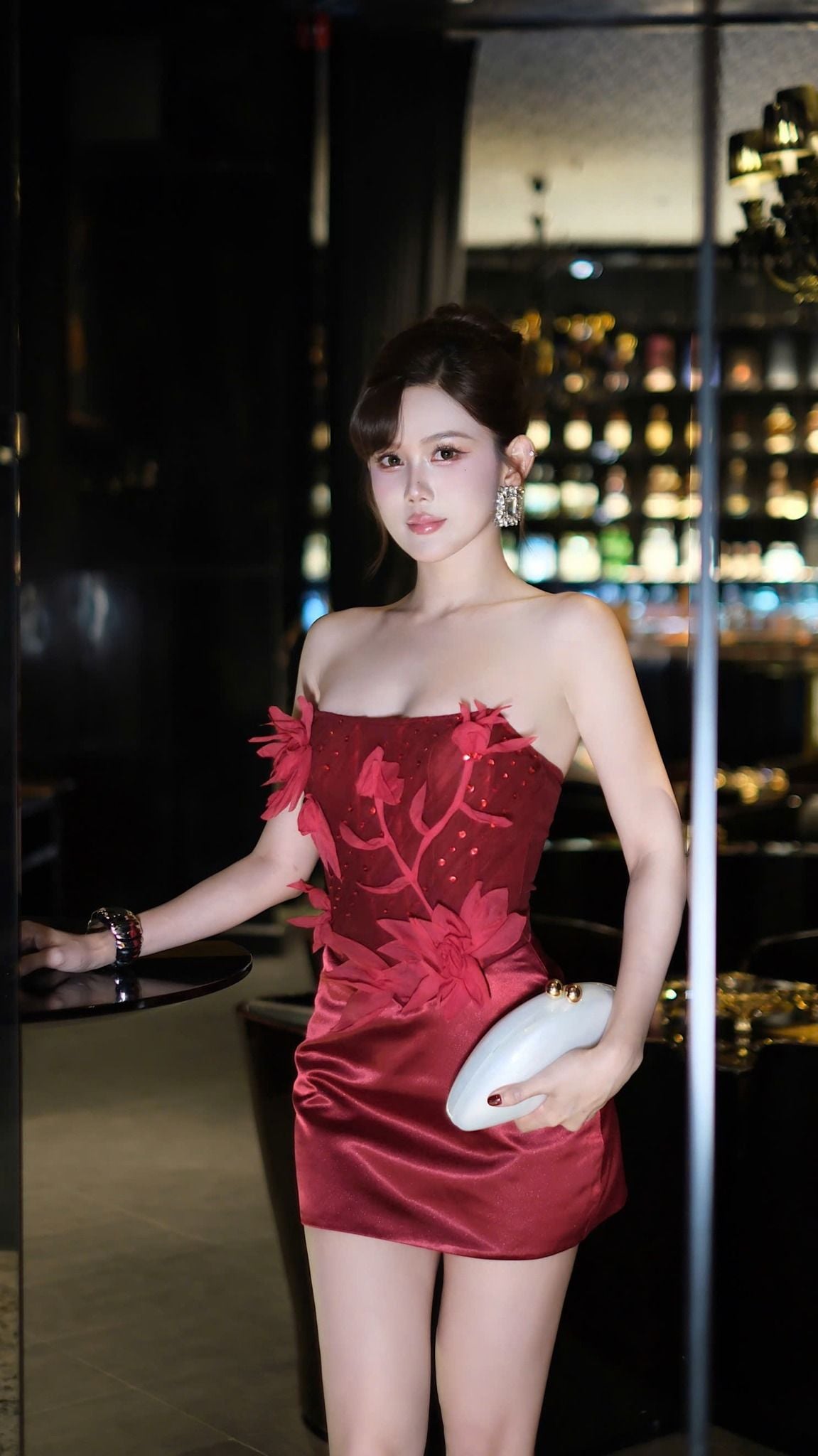 Đầm Cup Hoa 3D