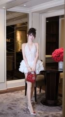 Đầm Yếm Ren Bèo Tầng