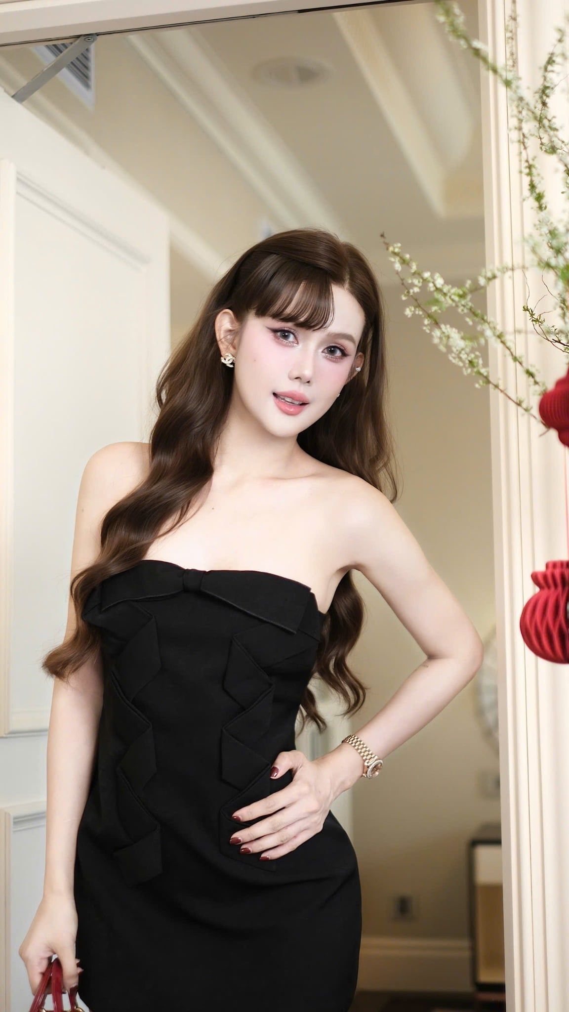 Đầm Cup Nơ Hở Lưng