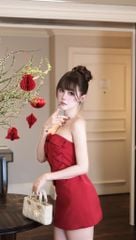 Đầm Cup Nơ Hở Lưng