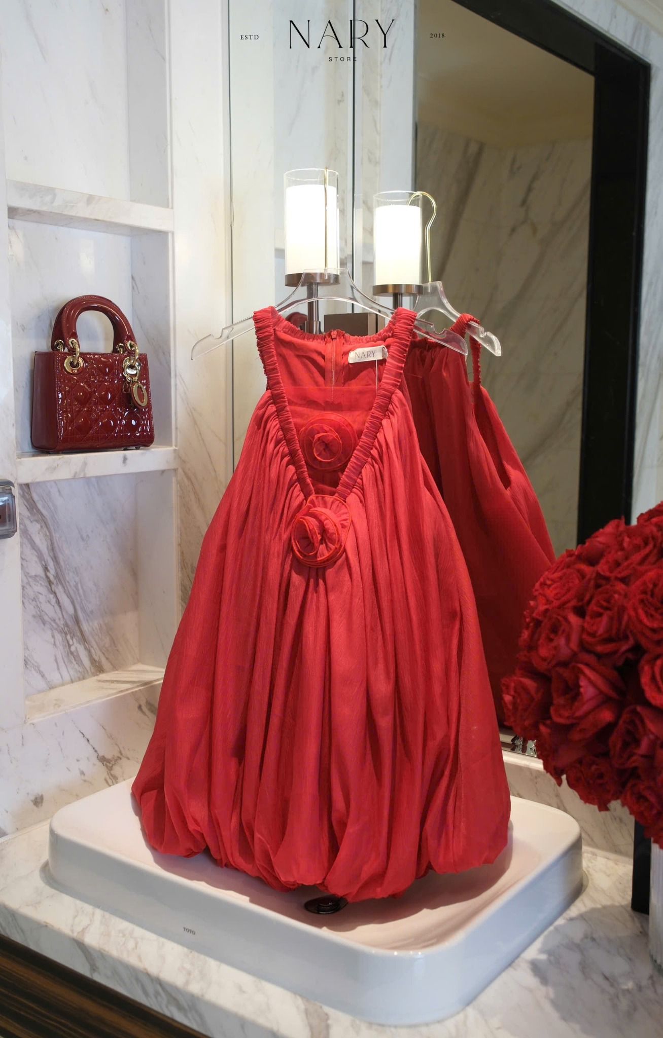 Đầm Yếm Voan Bí Đính Hoa