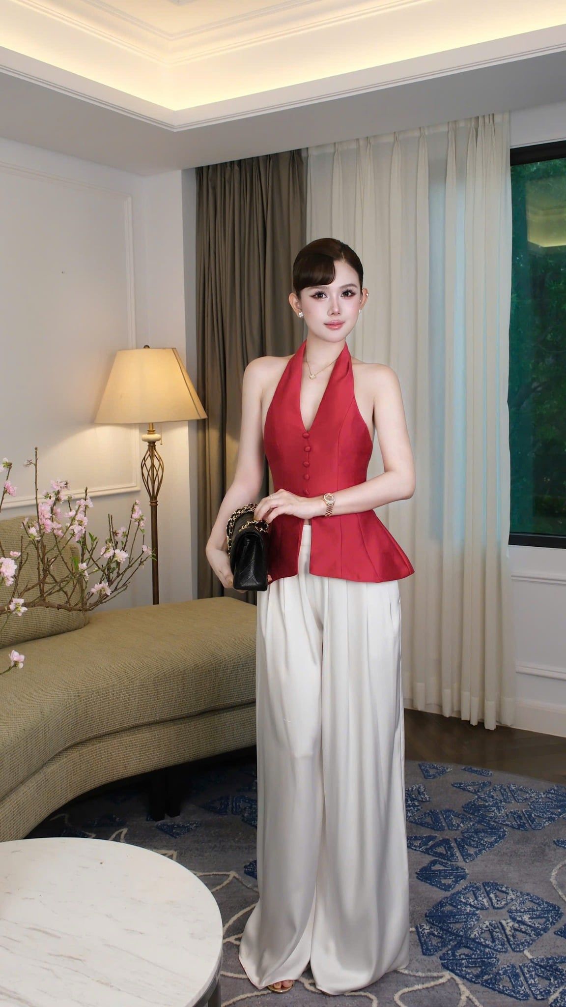 Set Áo Yếm Nút Quần Suông