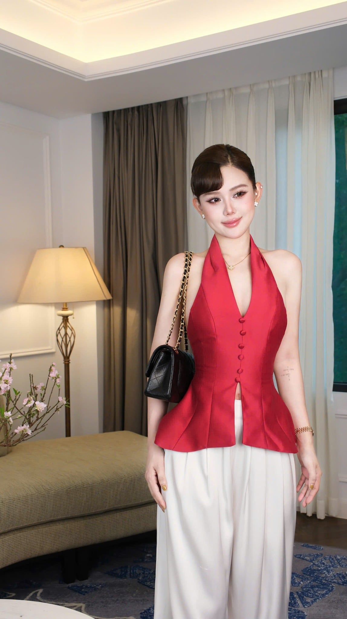 Set Áo Yếm Nút Quần Suông