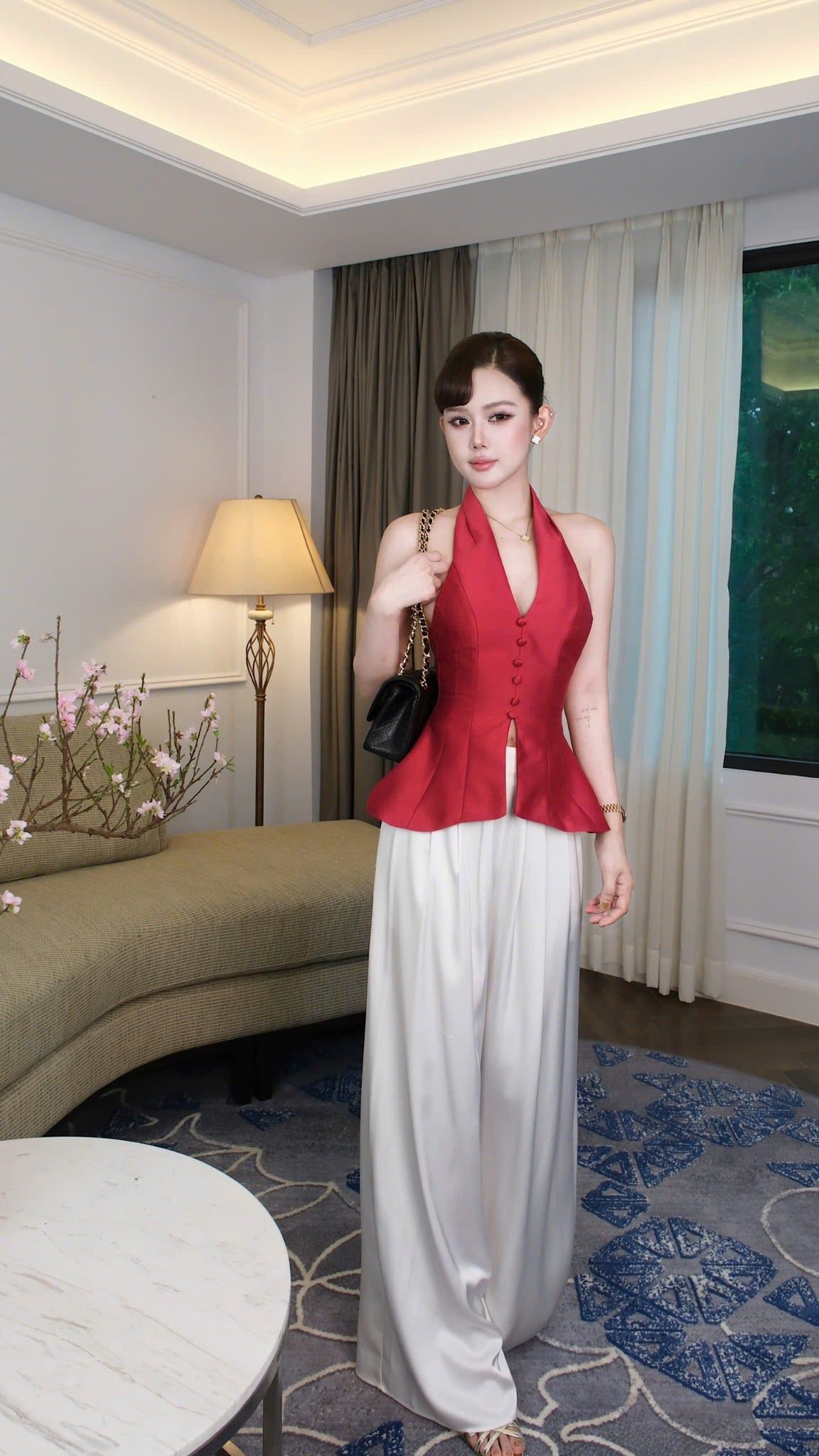 Set Áo Yếm Nút Quần Suông