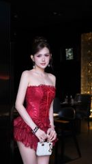 Đầm Cup Ren Đan Ngực