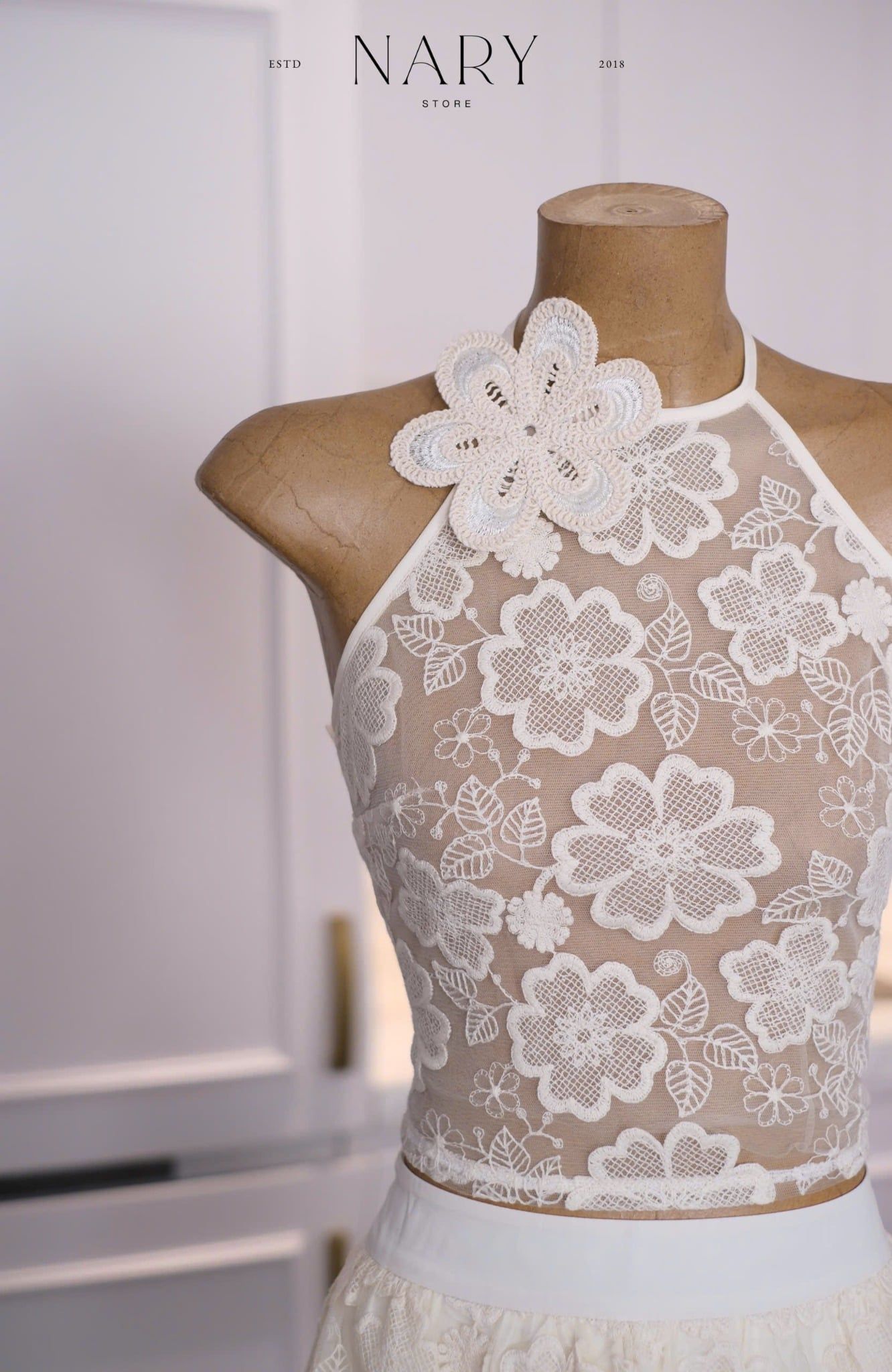 Set Áo Yếm Hoa Cổ