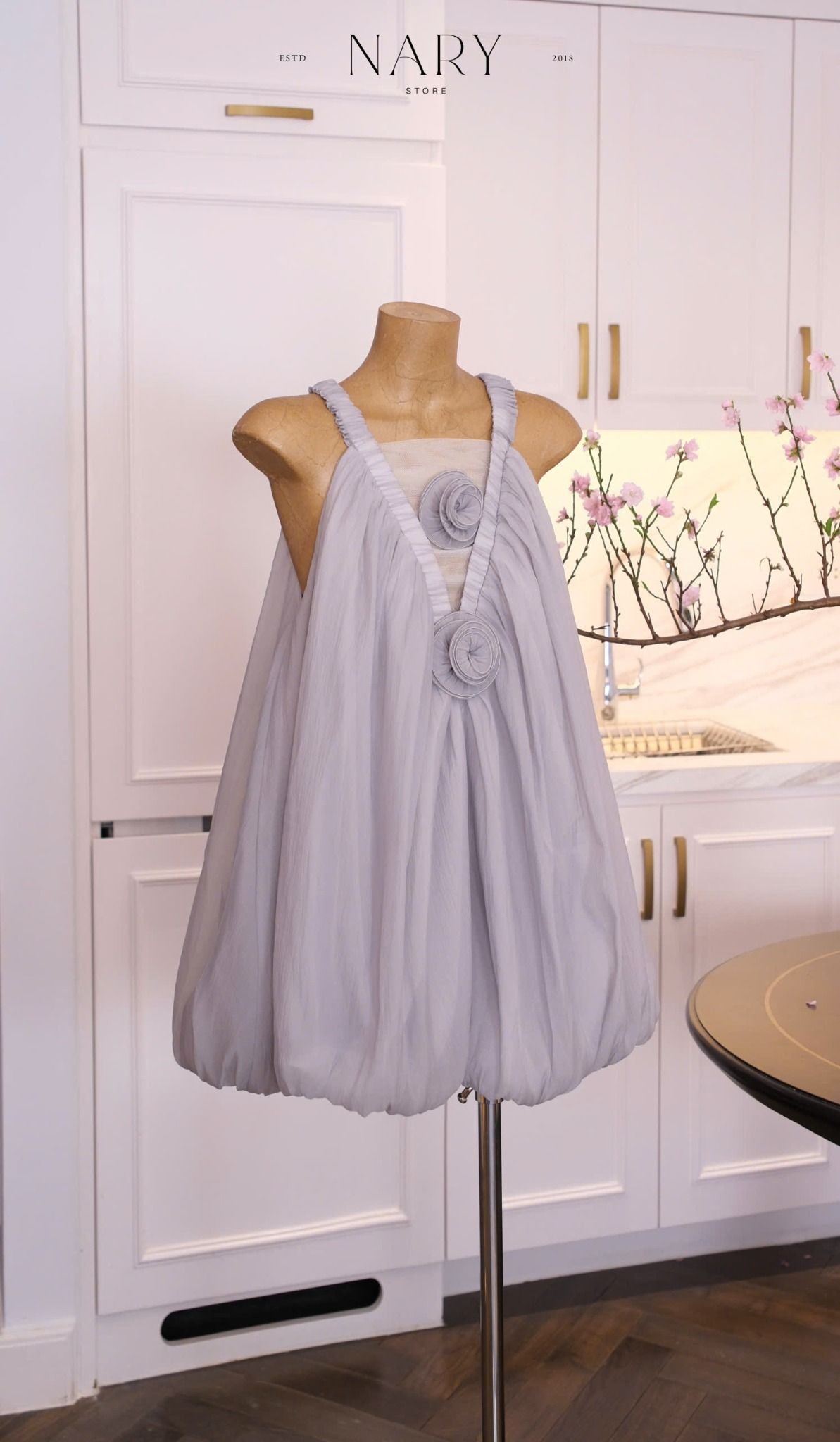 Đầm Yếm Voan Bí Đính Hoa