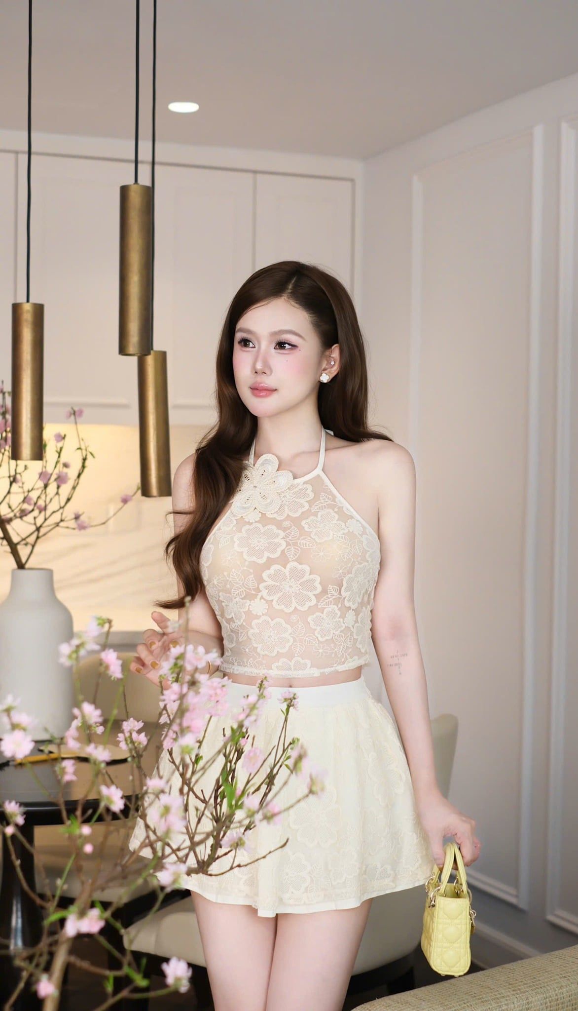 Set Áo Yếm Hoa Cổ