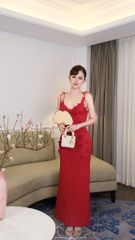 Đầm Thun Len 2S Đính Hoa