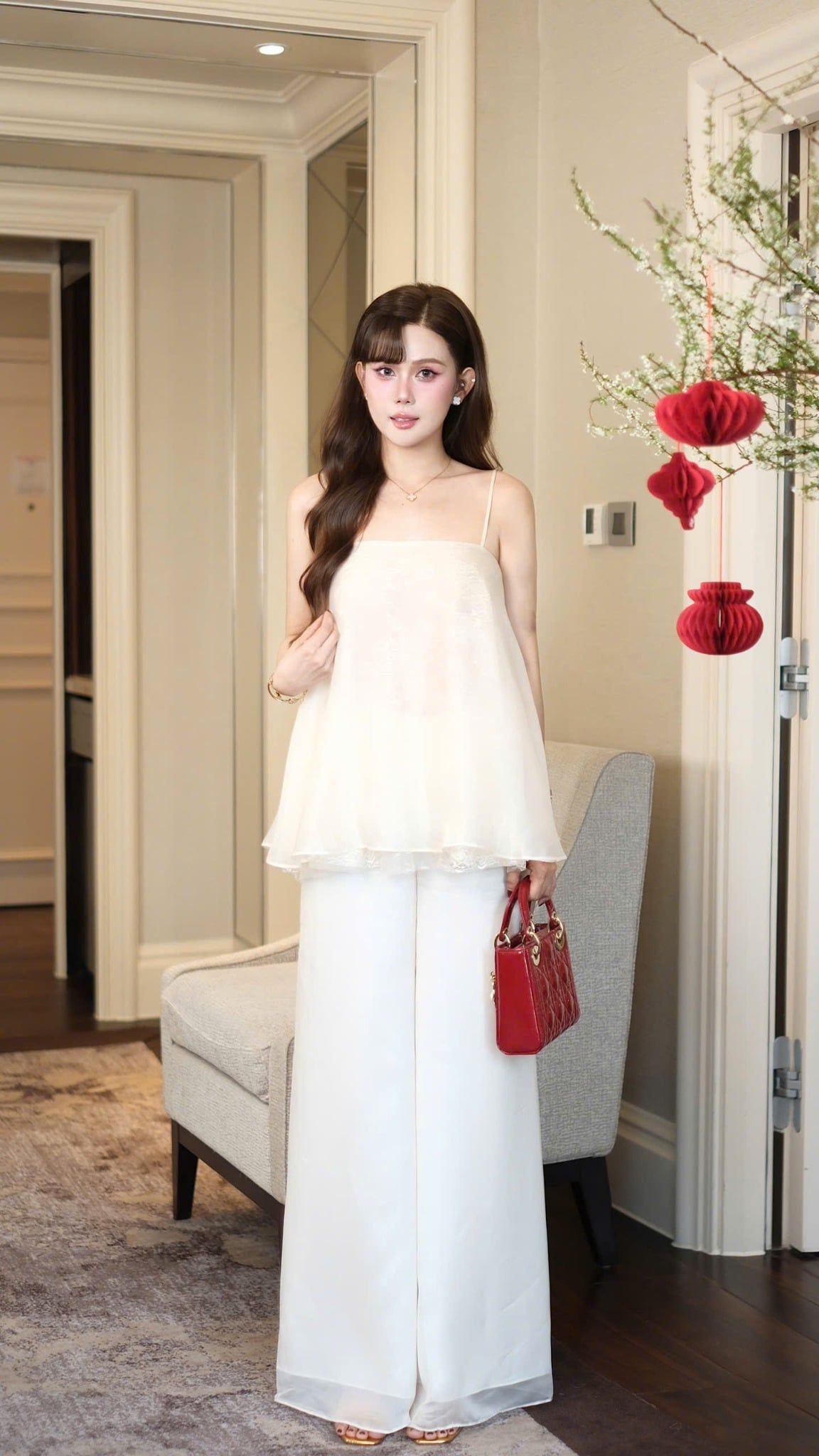 Set Áo 2S Voan Phối Ren
