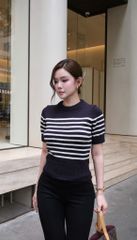 Áo Len Bo Cổ Sọc Ngang
