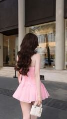 Set Voan Yếm Nút Bọc