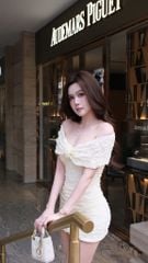Body Ren Bẹt Vai Đính Hoa