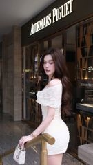 Body Ren Bẹt Vai Đính Hoa