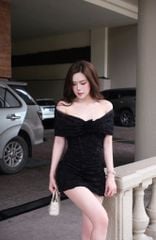 Body Ren Bẹt Vai Đính Hoa