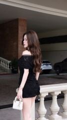 Body Ren Bẹt Vai Đính Hoa