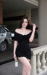 Body Ren Bẹt Vai Đính Hoa