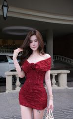 Body Ren Bẹt Vai Đính Hoa