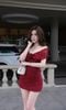 Body Ren Bẹt Vai Đính Hoa
